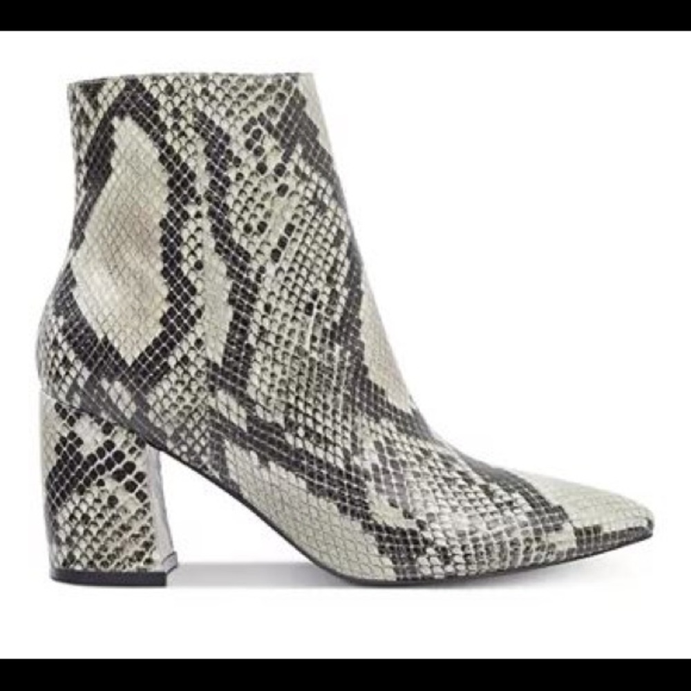 Marc Fisher Retire snake skin booties